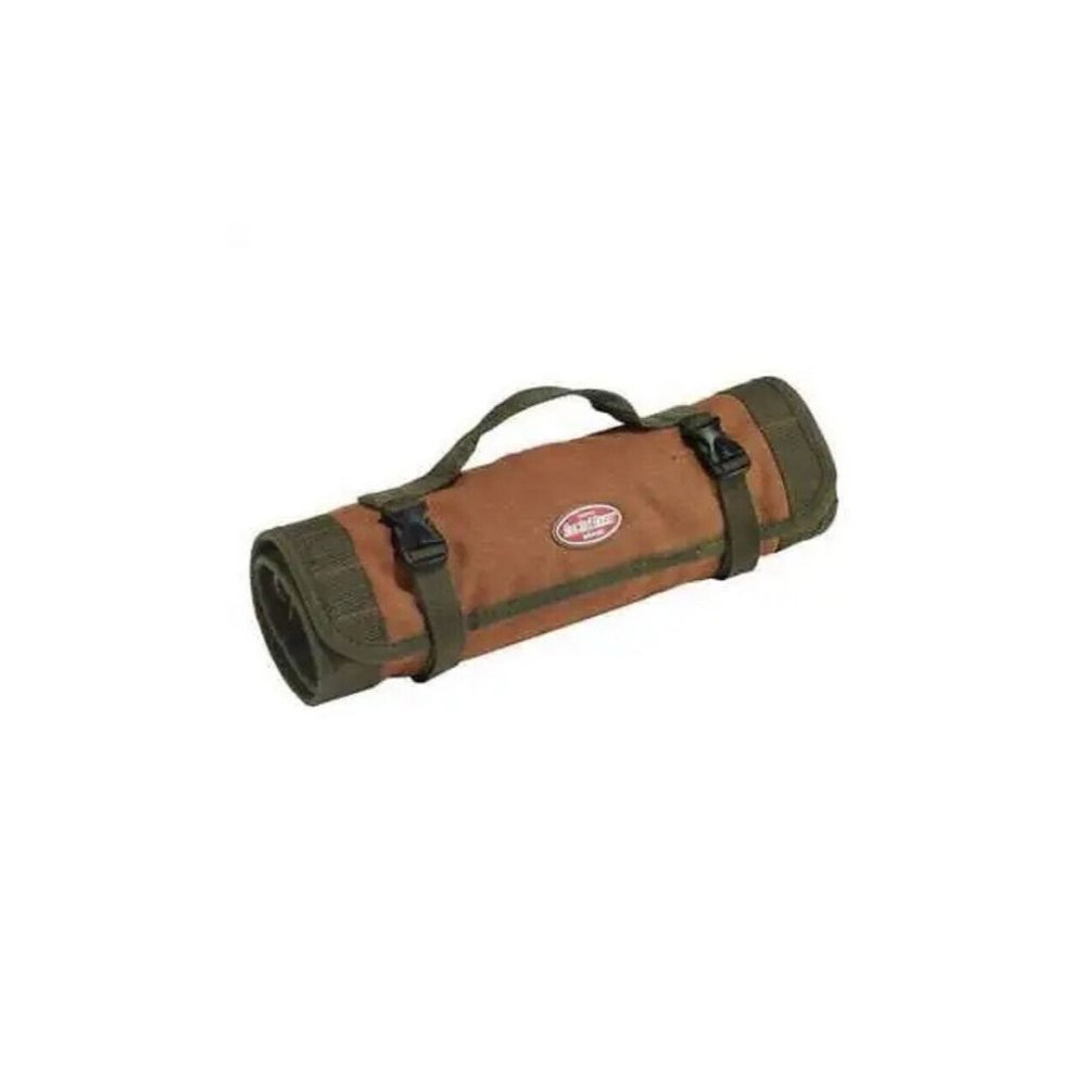 Heritage Brown and Green Roll-Up Tool Bag